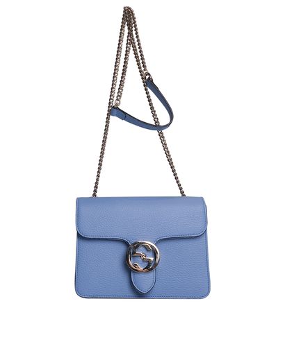 Dollar Small Interlocking G Shoulder Bag, front view